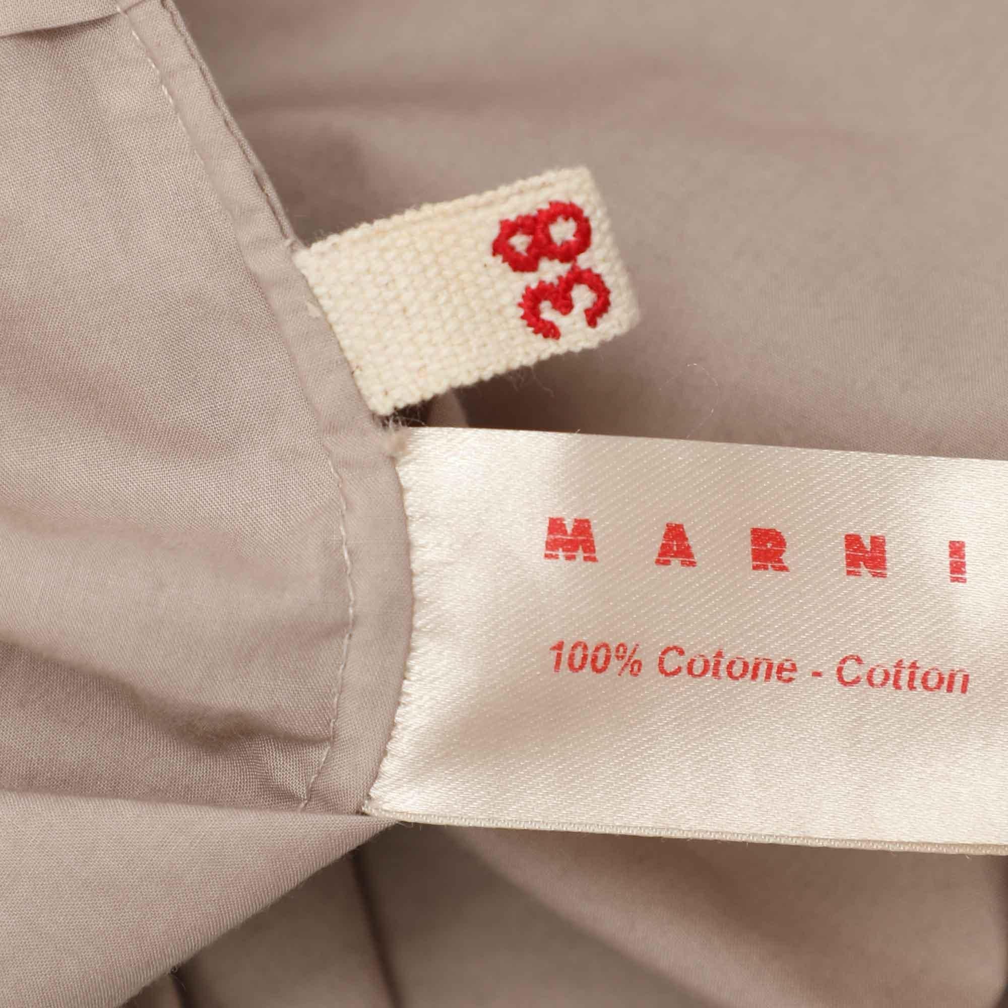 Women's Marni Grey Cotton Full Sleeve Top S For Sale