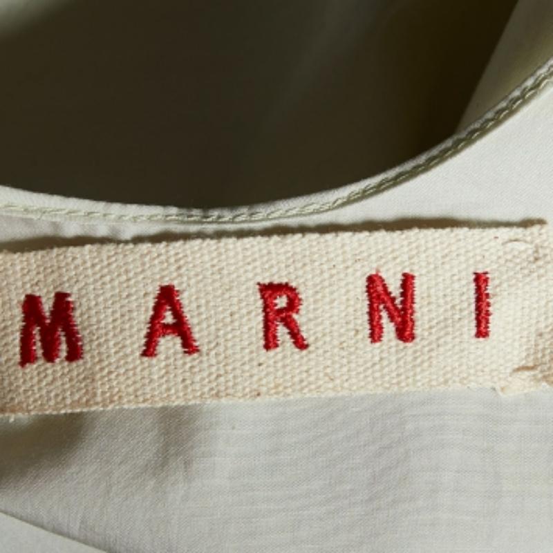 Marni Graues ärmelloses Top aus Baumwolle mit Knotendetails S Damen im Angebot