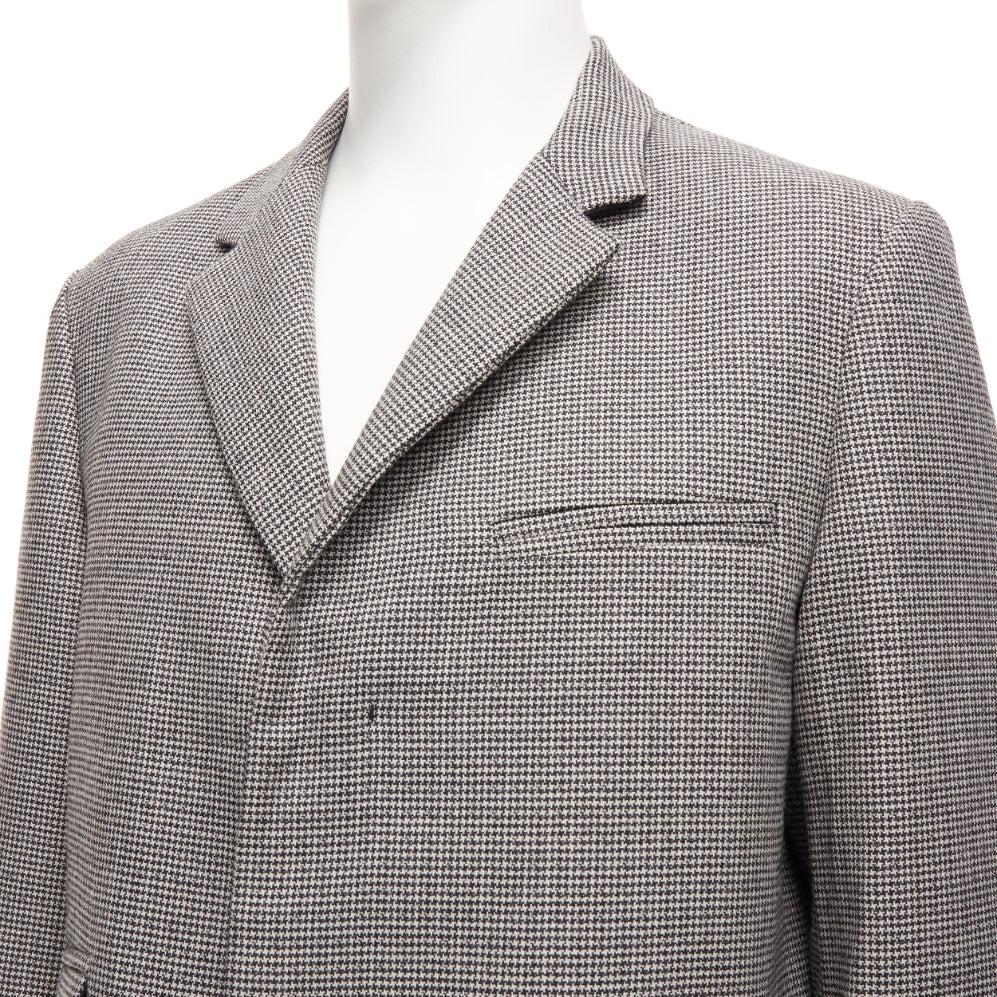 MARNI grey houndstooth wool blend invisible placket longline coat IT48 M
Reference: JSLE/A00098
Brand: Marni
Material: Wool, Blend
Color: Black, White
Pattern: Houndstooth
Closure: Button
Lining: Black Fabric
Extra Details: Invisible buttons. Boxy
