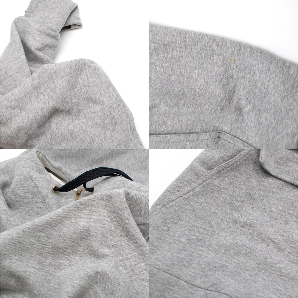 Gray Marni Grey Jersey Half Zip Hoodie size XS