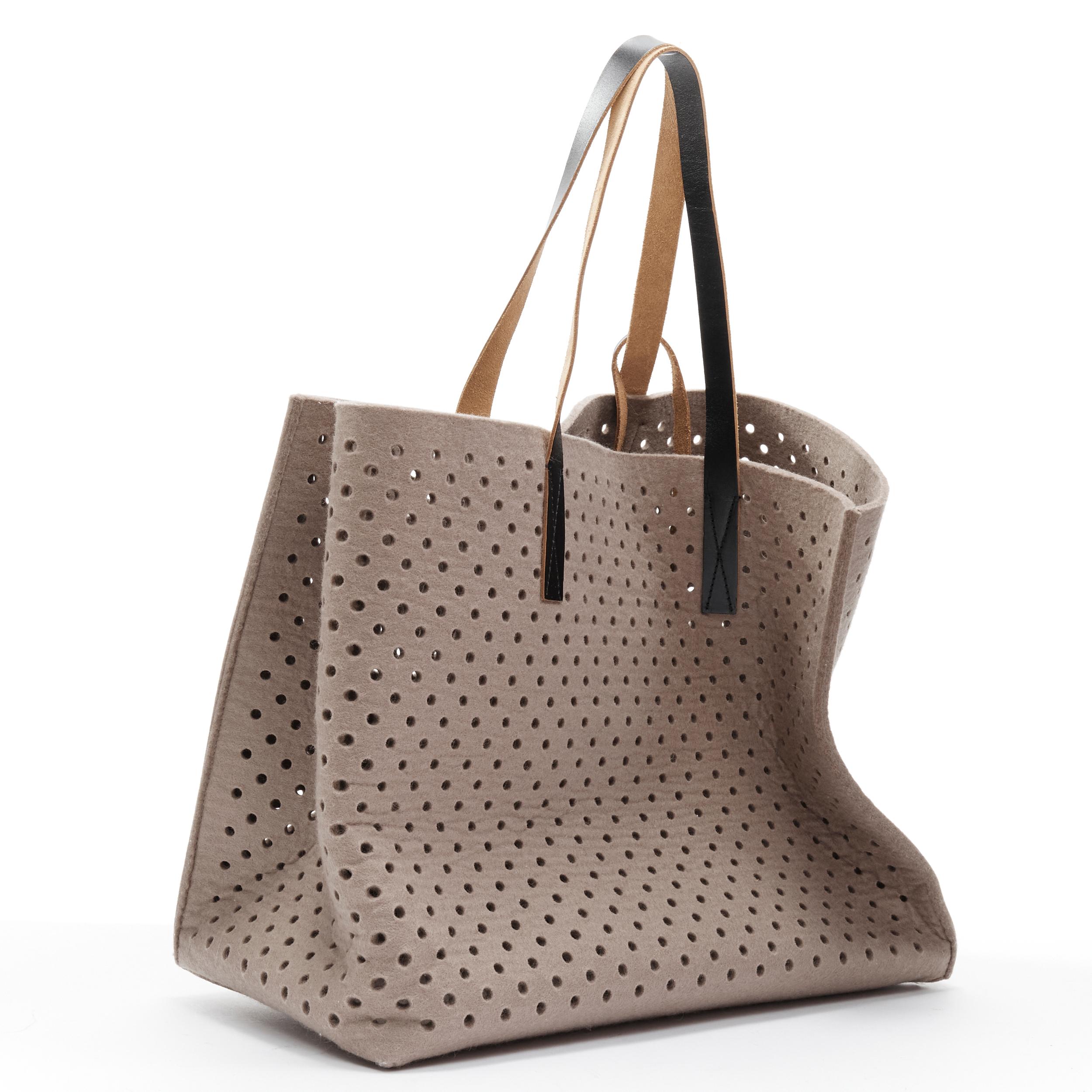 asymmetrical handbag wool bag
