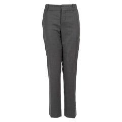 Marni Grey Slim Leg Wool Trousers Size L