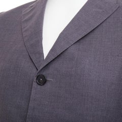 Veste blazer MARNI en laine, à revers cranté et coupe ajustée, trois boutons, taille EU46
