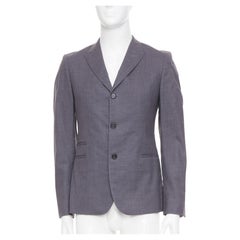 Veste blazer MARNI en laine, à revers cranté et coupe ajustée, trois boutons, taille EU46