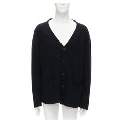 MARNI Joyce Exclusive black wool cashmere oversized cardigan sweater IT48 M