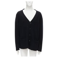 MARNI Joyce Exclusive noir laine cachemire cardigan oversize pull IT48 M