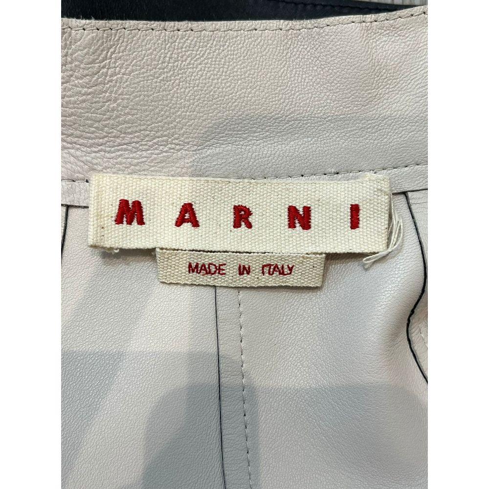 Marni Lambskin Leather Jacket Size 38IT 2
