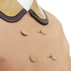 MARNI Leather Double Breasted Cropped Jacket IT36