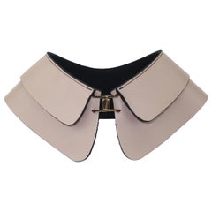 Marni Collier en cuir rose clair et nude
