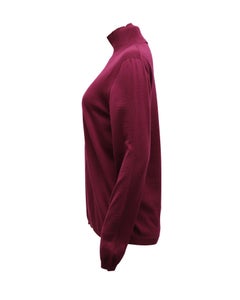 Pull à col roulé et manches longues Marni en laine bordeaux