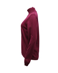 Marni Langarm-Rollkragenpullover aus Wolle in Bordeauxrot
