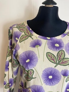 Marni long-sleeved top with floral details.