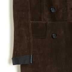 Marni Manteau Veste Daim FR38 Khaki Brown Coat Suede Jacket UK10 US8