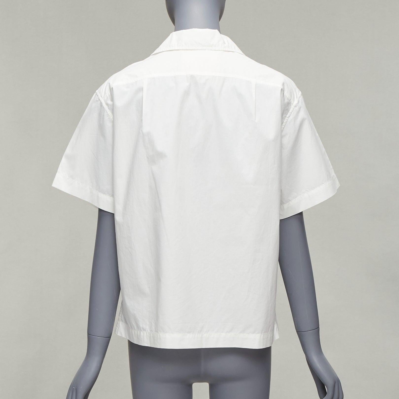 MARNI Maria Magdalena Suarez white cotton yellow tiger print shirt IT36 XXS For Sale 1