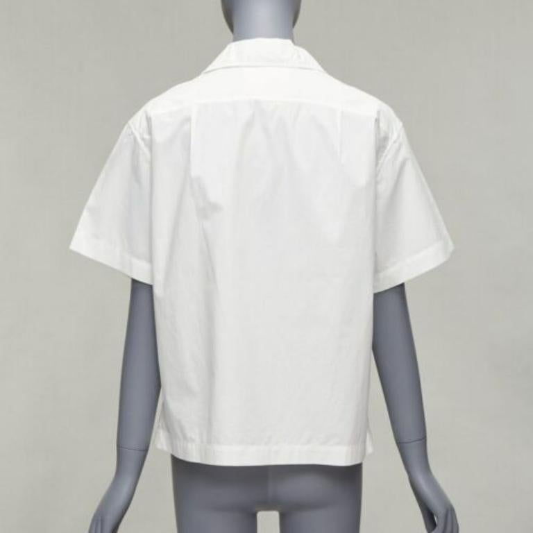 Women's MARNI Maria Magdalena Suarez white cotton yellow tiger print shirt IT36 XXS For Sale