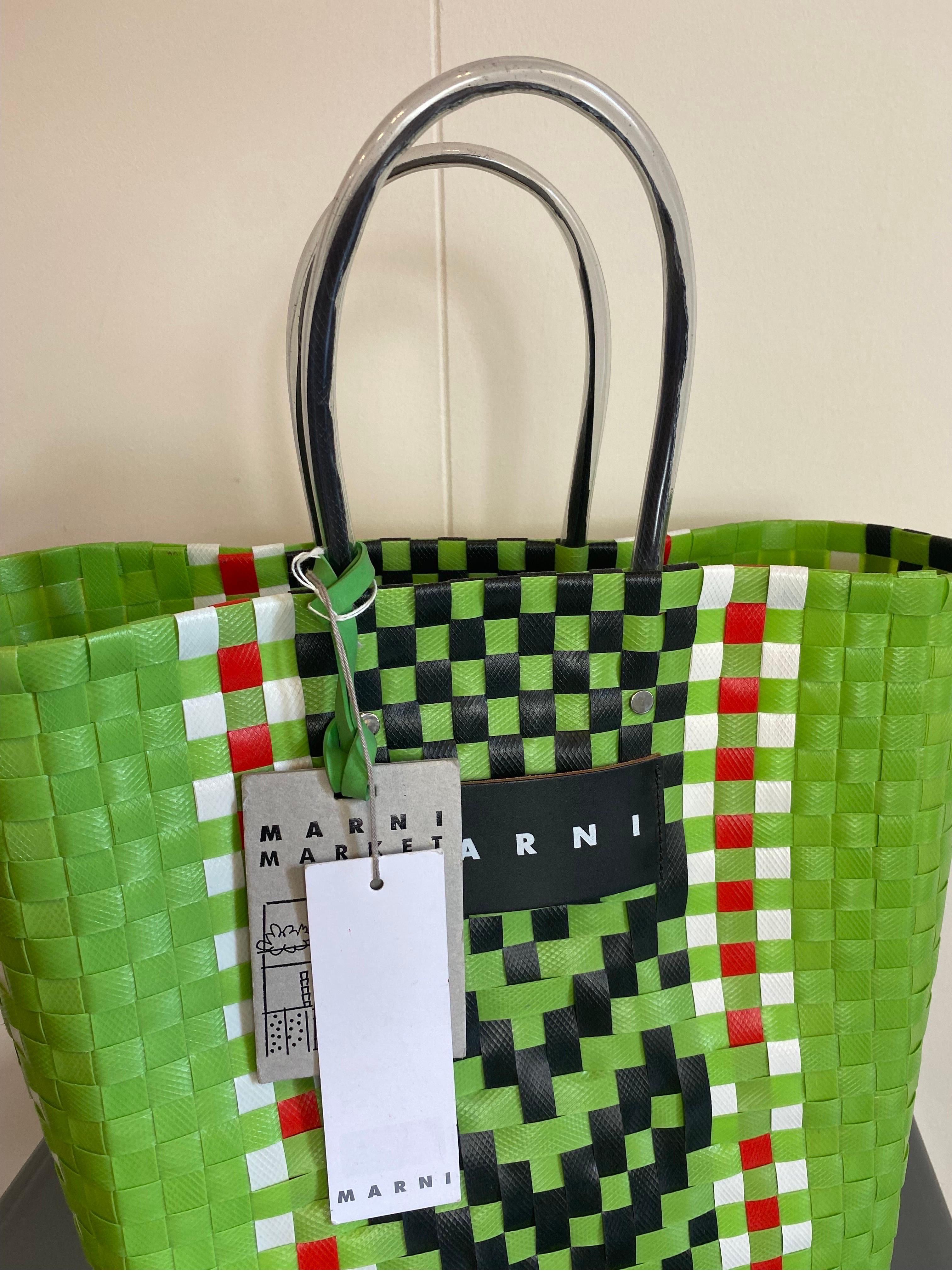 Marni market Tote green bag 1