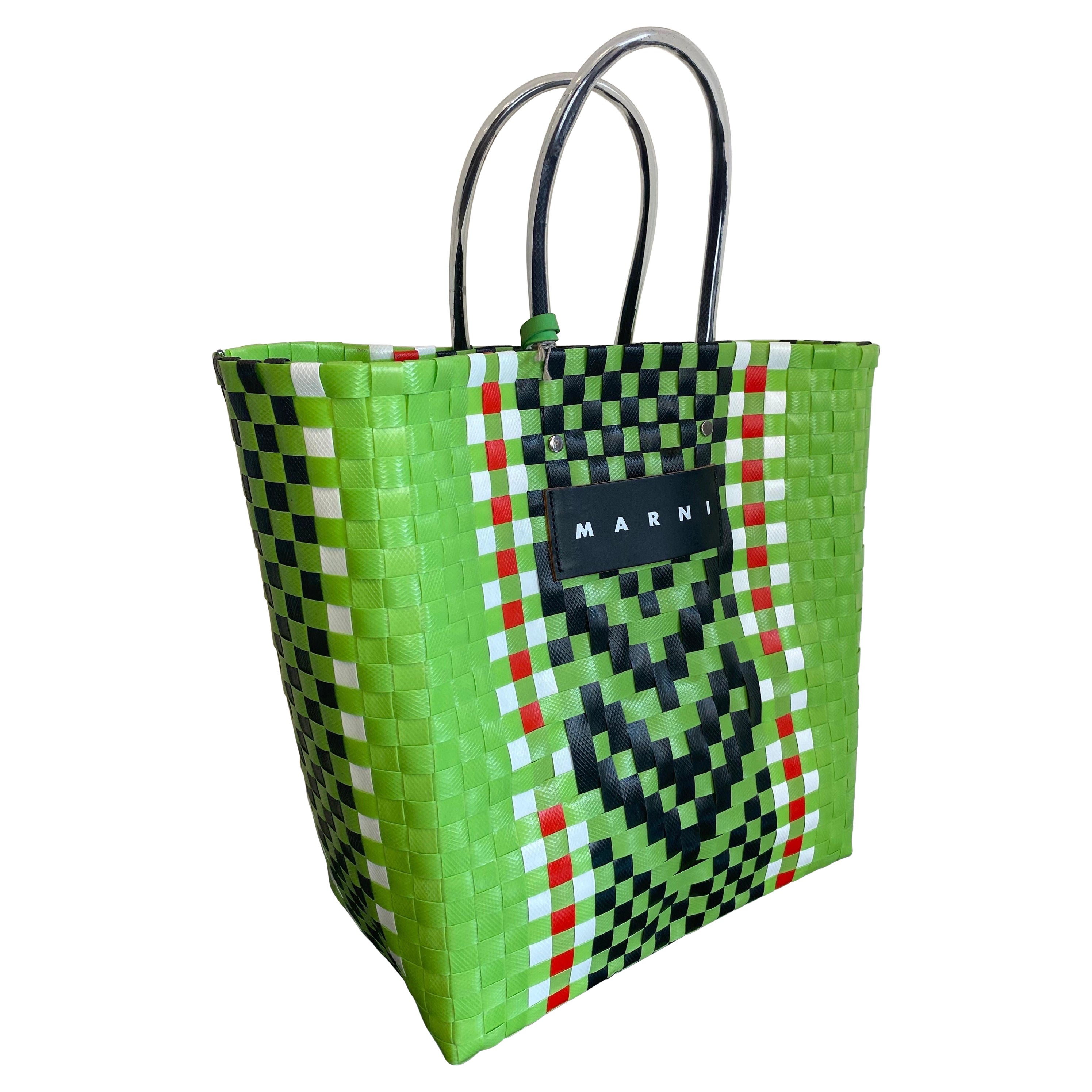 Borsa Marni market Tote verde