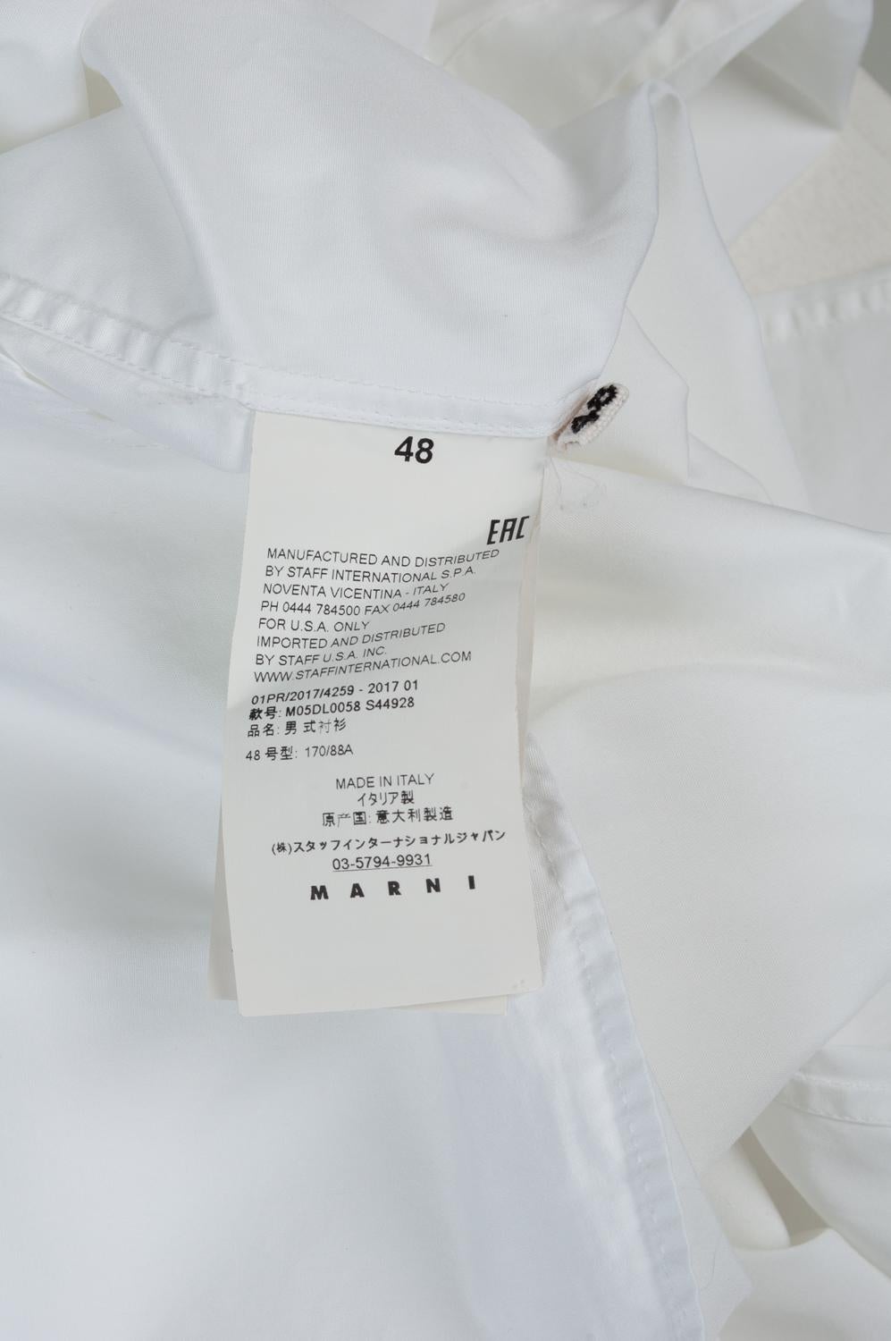 Marni Men Casual Shirt Size ITA 48 (Medium), S617 For Sale 2