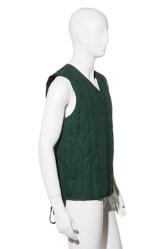 Marni Men’s Green Quilted Down Vest Fall/Winter 2020, Size IT 46 (US S/M)