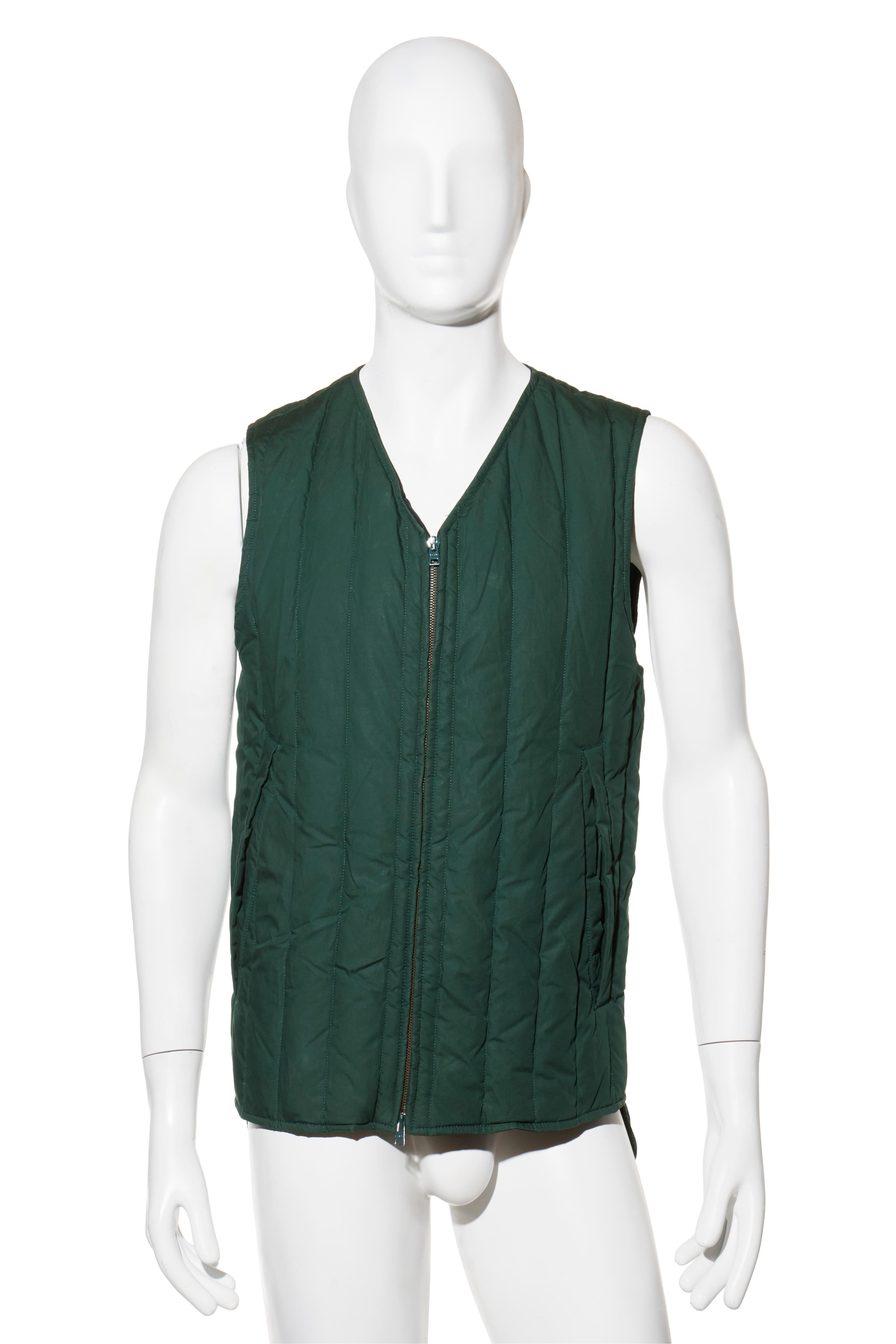 Chaleco de plumón acolchado verde Marni Hombre Otoño/Invierno 2020, Talla IT 46 (US S/M) Negro en venta