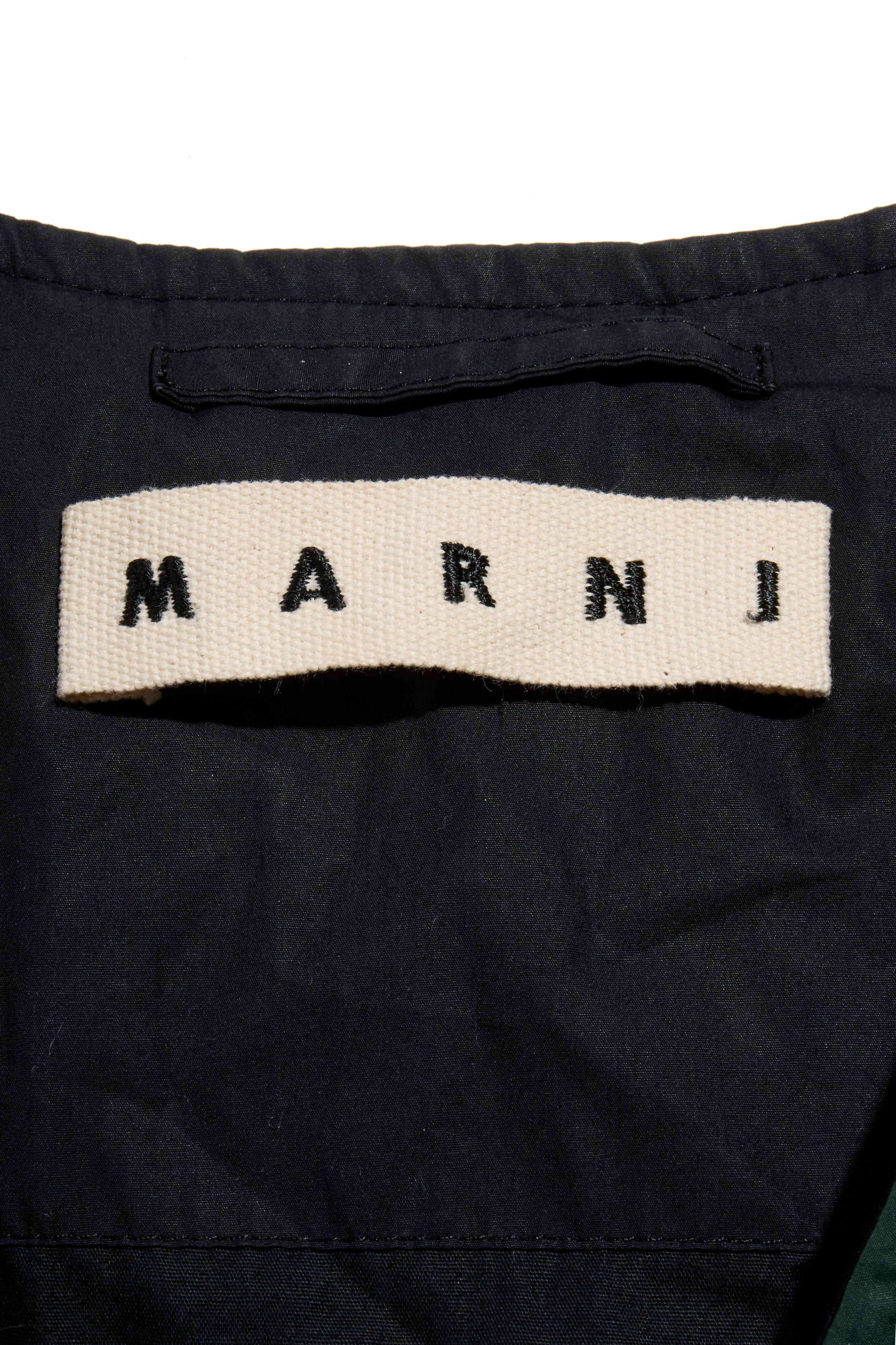 Chaleco de plumón acolchado verde Marni Hombre Otoño/Invierno 2020, Talla IT 46 (US S/M) en venta 2