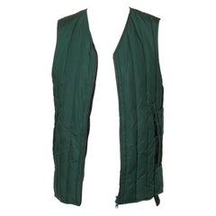 Marni Men’s Green Quilted Down Vest Fall/Winter 2020, Size IT 46 (US S/M)