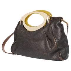 Marni, Metallic leather balloon bag