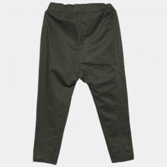 Marni Military Green Cotton Elasticized Waist Leggings S