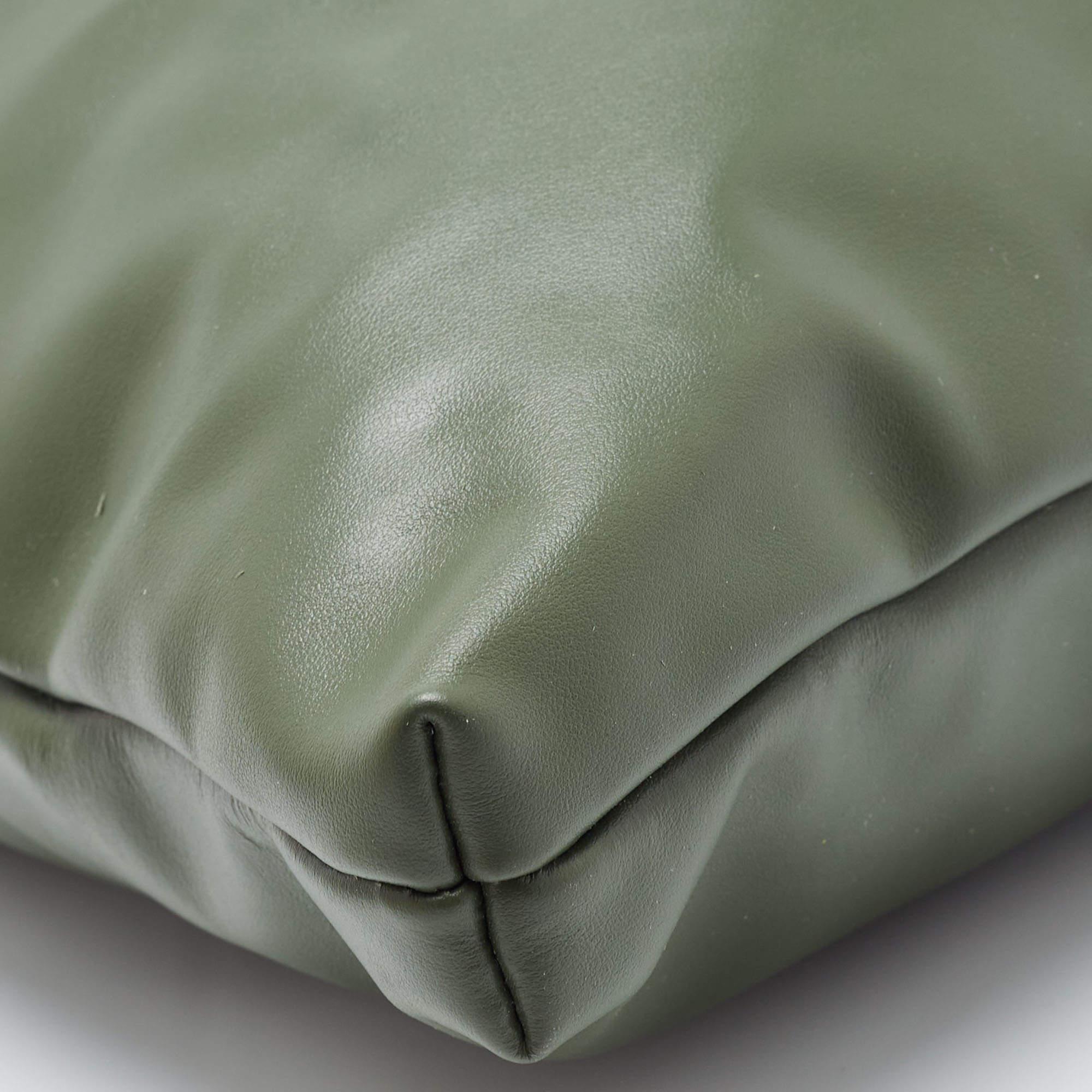 Marni Military Green Leather Medium Tassel Venice Hobo 6