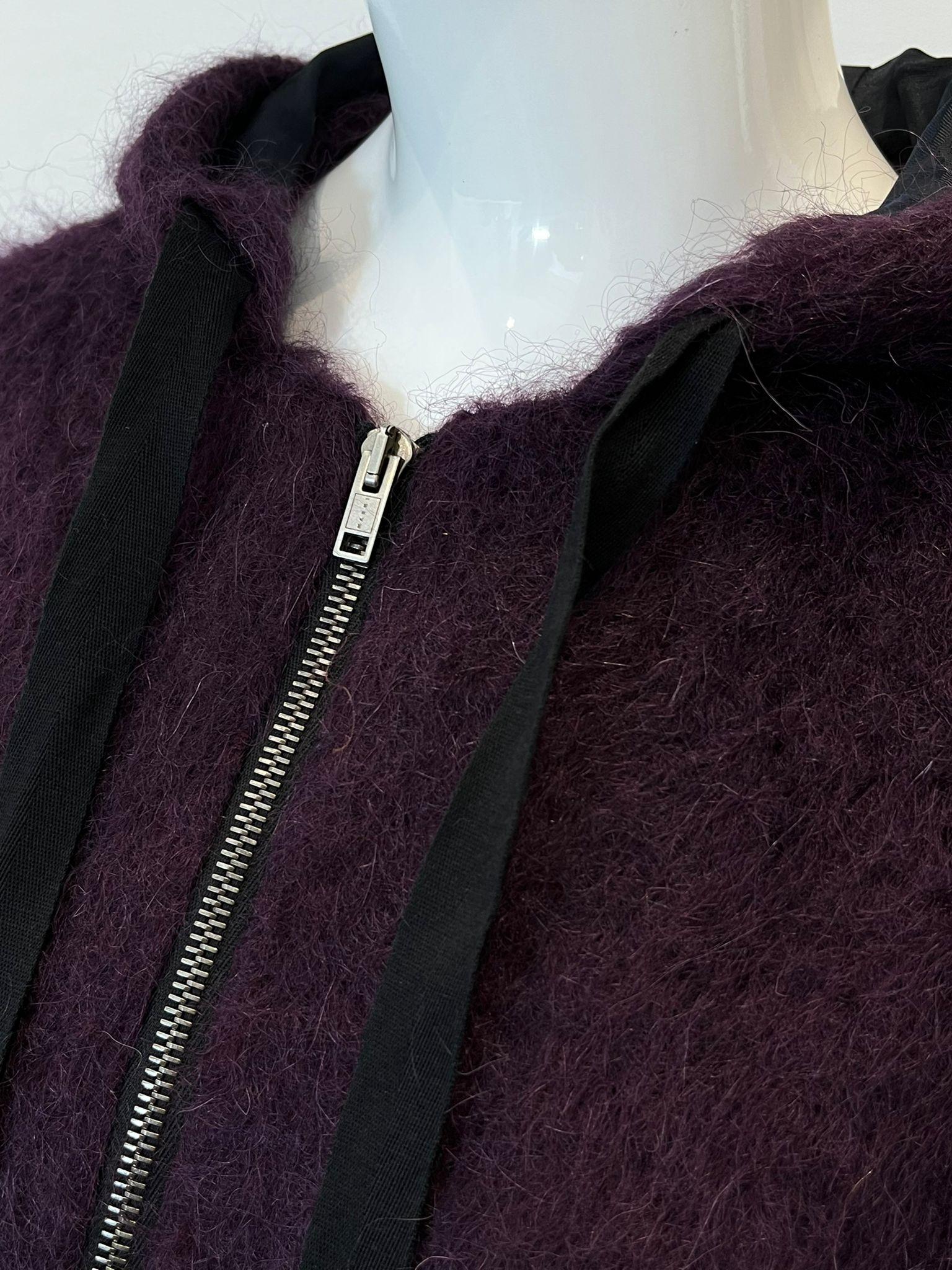Marni Manteau à capuche en mohair et laine vierge Pour femmes en vente