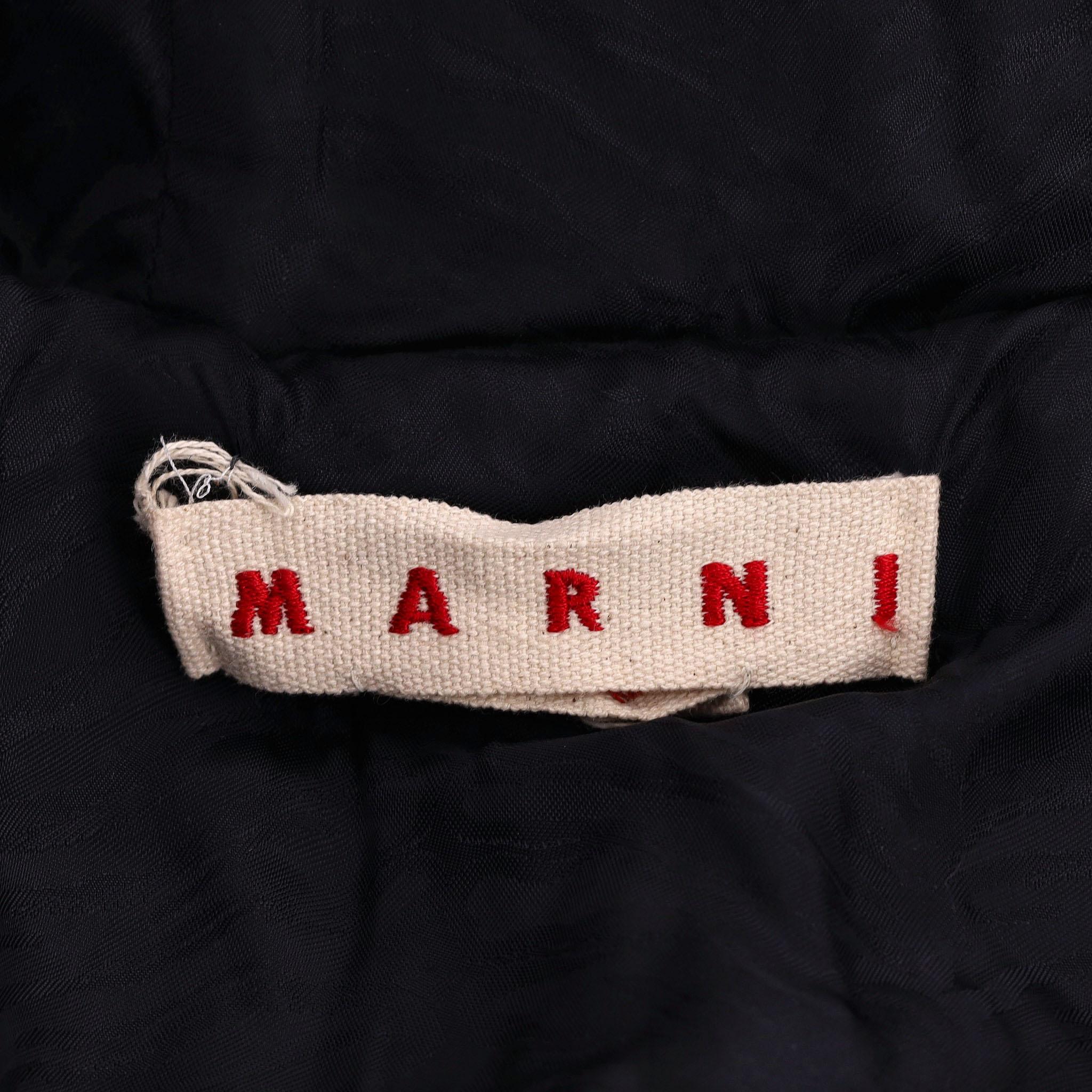 Women's Marni Mohair & Virgin Wool Hooded Coat