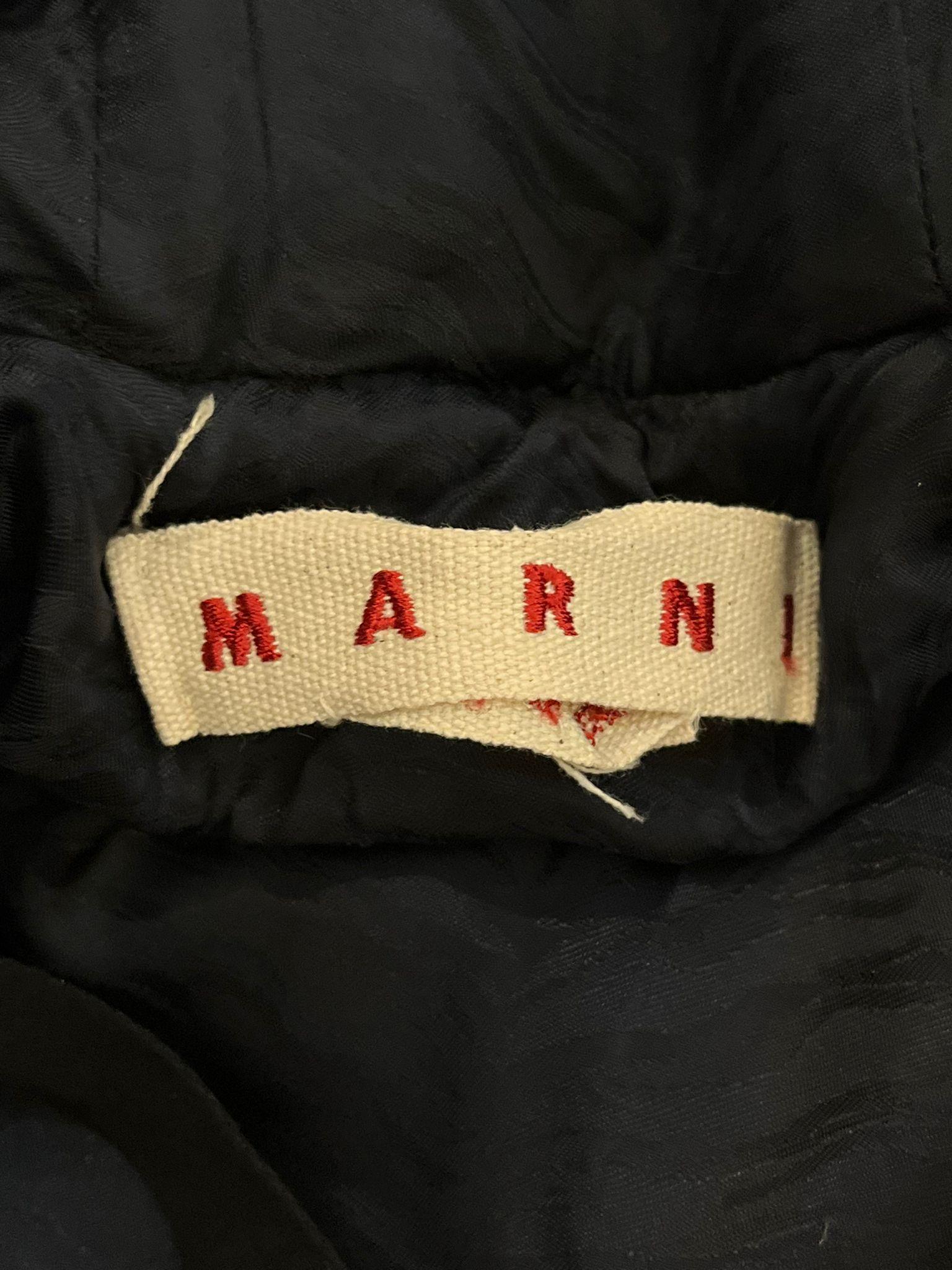 Marni Manteau à capuche en mohair et laine vierge en vente 1