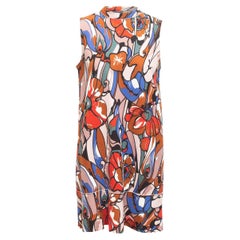 Marni Multicolor Floral Print Sleeveless Dress