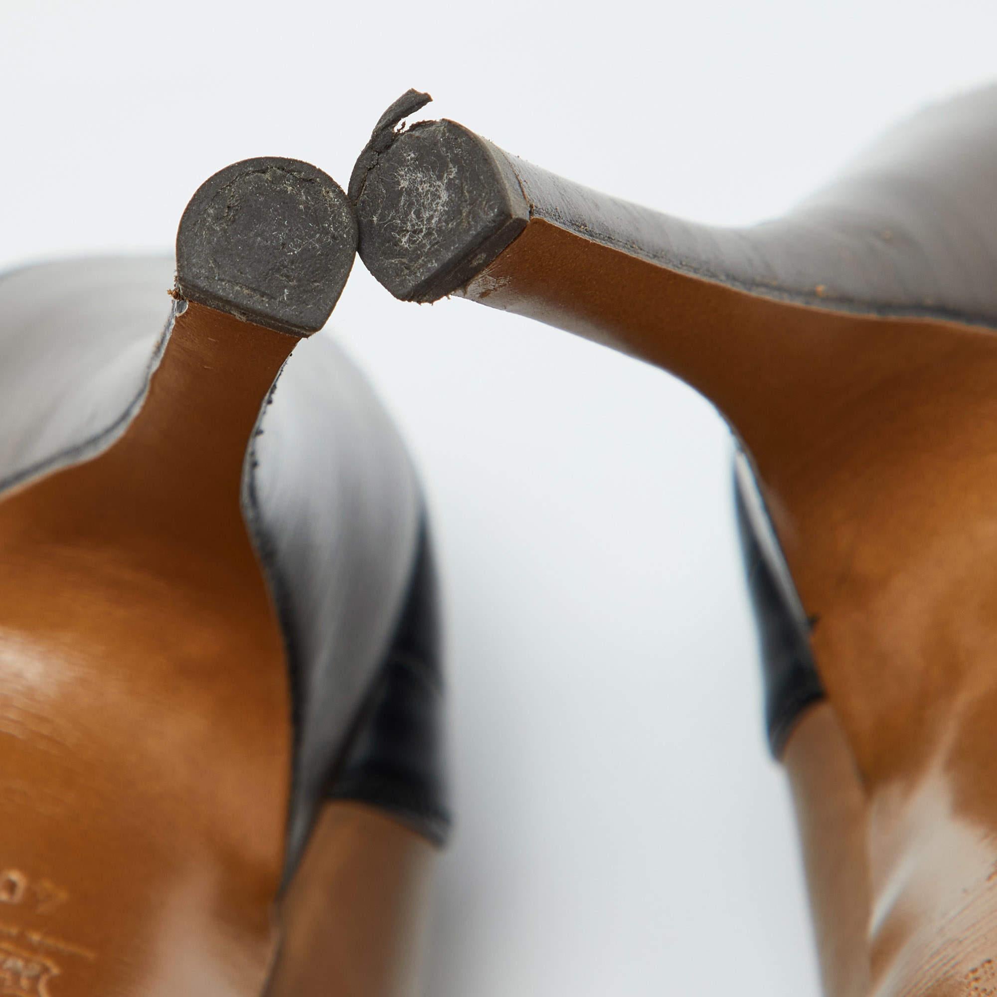 Marni Mehrfarbige Plateau-Loafer-Pumps aus Leder Größe 40 im Angebot 2