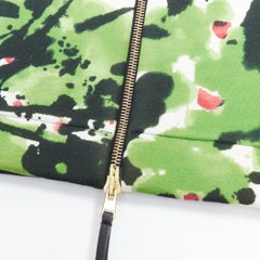 MARNI manteau à manches courtes en cuir scuba imprimé peinture multicolore IT42 M