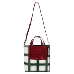 Marni Museo Check Leather Tote Bag