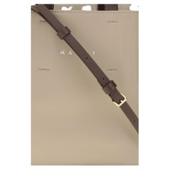 Marni Museo Mini Top Handle Bag — Beige