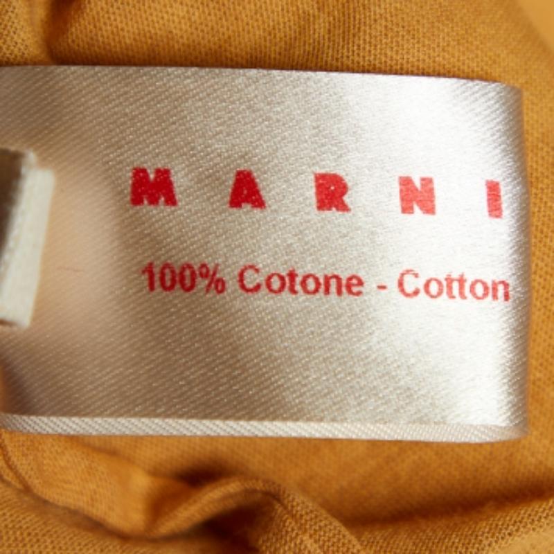 Marni Camiseta de punto de algodón amarillo mostaza M Amarillo en venta
