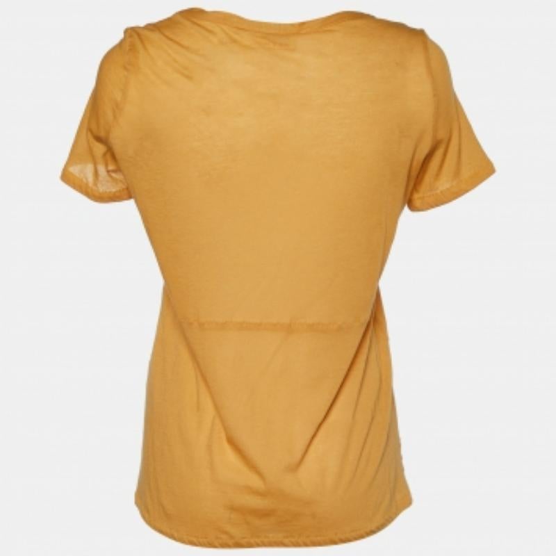 Marni Camiseta de punto de algodón amarillo mostaza M en venta 1