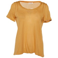 Used Marni Mustard Yellow Cotton Knit T-Shirt M