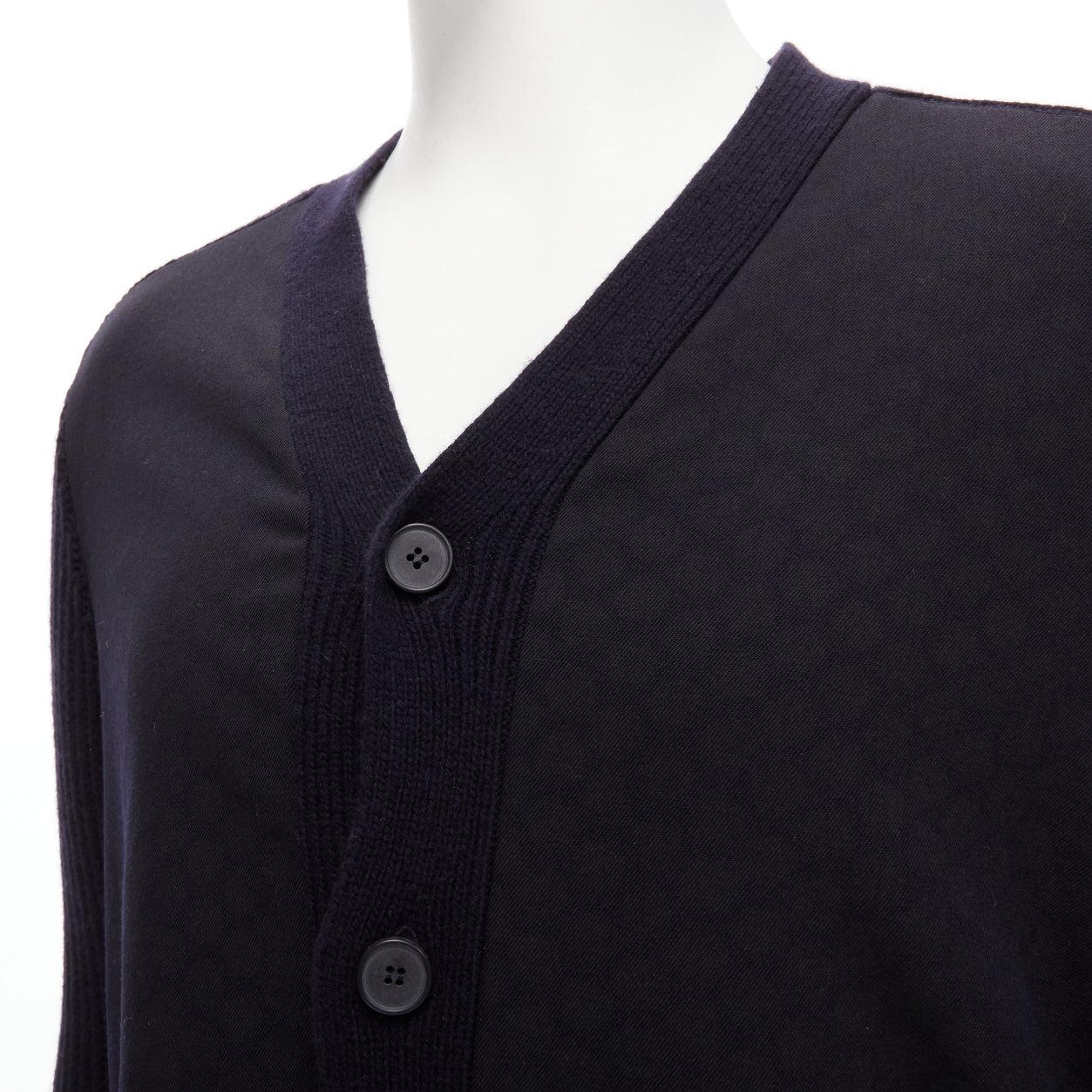 MARNI navy virgin wool cashmere polka dot cardigan sweater IT48 M
Reference: YNWG/A00176
Brand: Marni
Material: Virgin Wool, Cashmere
Color: Navy, Grey
Pattern: Polka Dot
Closure: Button
Extra Details: Discreet polka dot panels at front.
Made in: