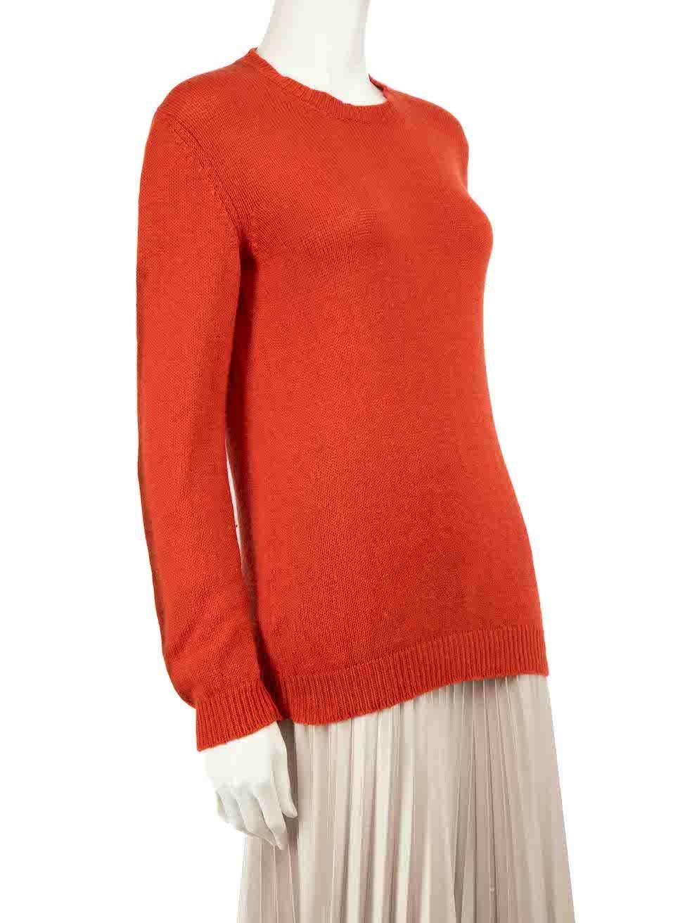 CONDITION is Very good. Minimal wear to jumper is evident. Minimal wear to the knit with pilling to the texture - particularly at the sleeves on this used Marni designer resale item.
 
 
 
 Details
 
 
 Orange
 
 Cashmere
 
 Knit jumper
 
 Ombré
