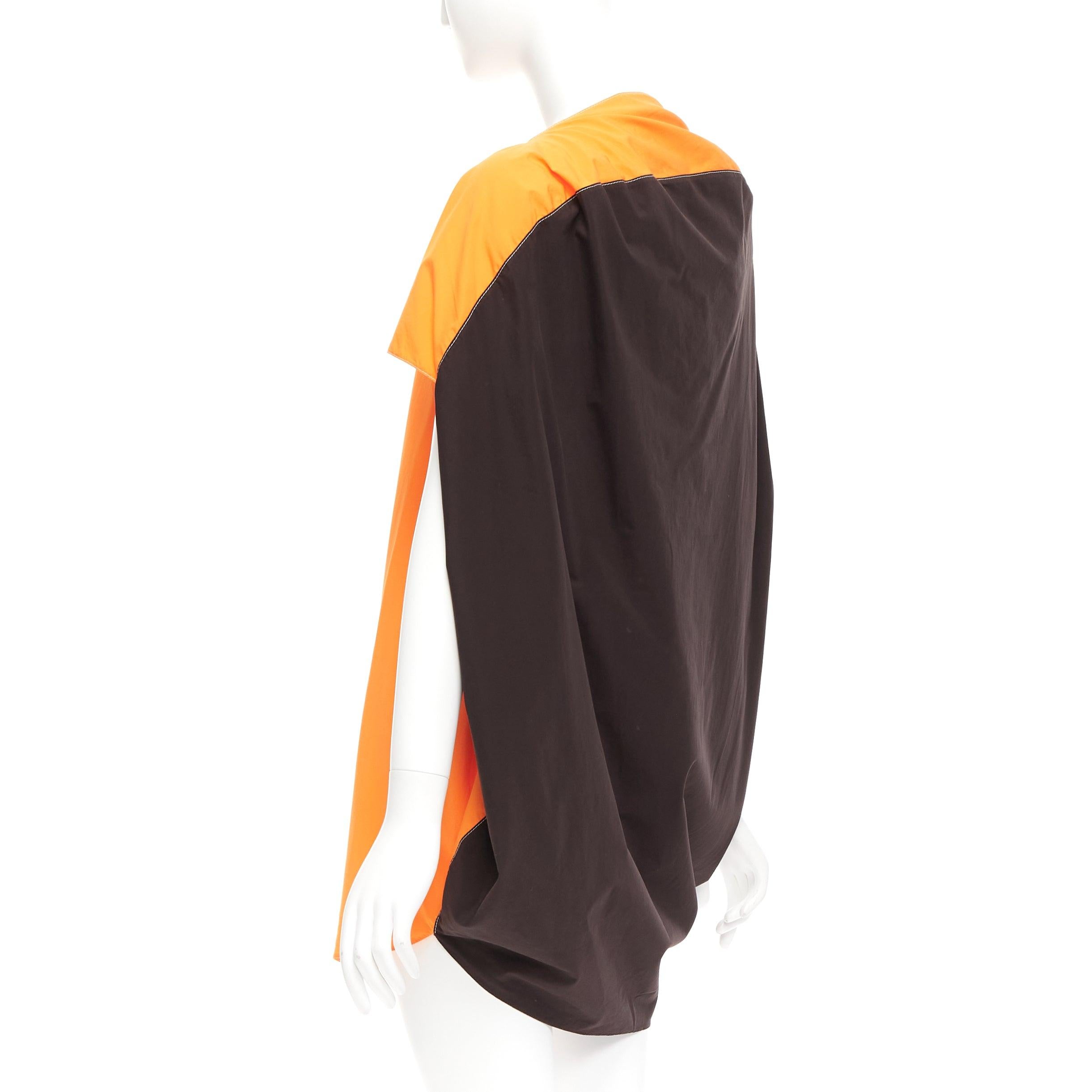 MARNI orange front brown cocoon back 3D cut mini dress IT36 XS
Reference: CELG/A00318
Brand: Marni
Material: Cotton
Color: Orange, Brown
Pattern: Solid
Closure: Slip On
Extra Details: Cocoon silhouette.
Made in: Italy

CONDITION:
Condition: Very