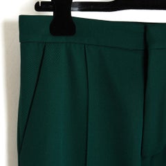 Marni Pantalon Vert FR38 IT40 Dark Green Wool Trumpet Pants Intl M US28