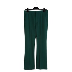 Marni Pantalon Vert FR38 IT40 Dark Green Wool Trumpet Pants Intl M US28