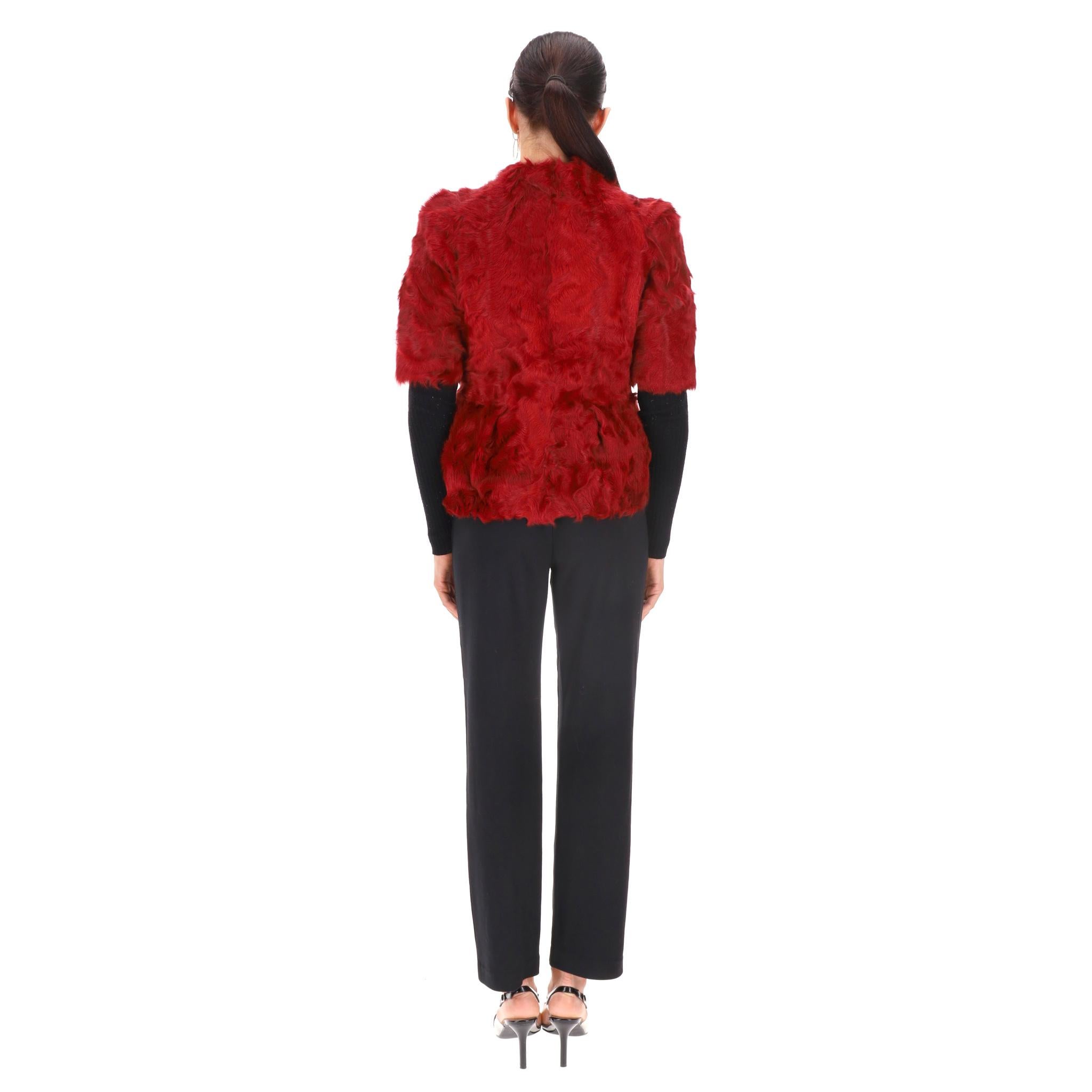 Marni Persian Lambskin Jacket In Excellent Condition For Sale In London, GB