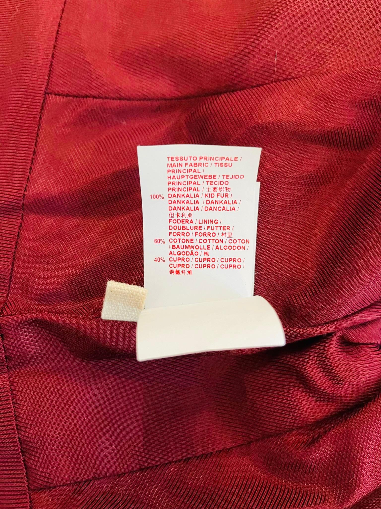 Veste en cuir d'agneau persan Marni en vente 3