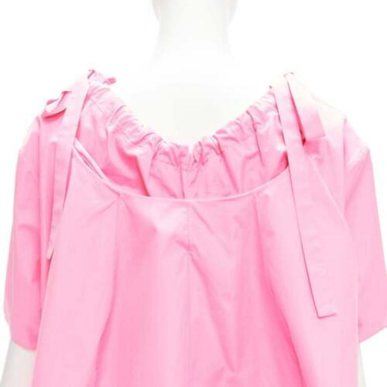 MARNI rosa 100% algodón cuello trapecio con cordón lateral IT36 XXS en venta 1