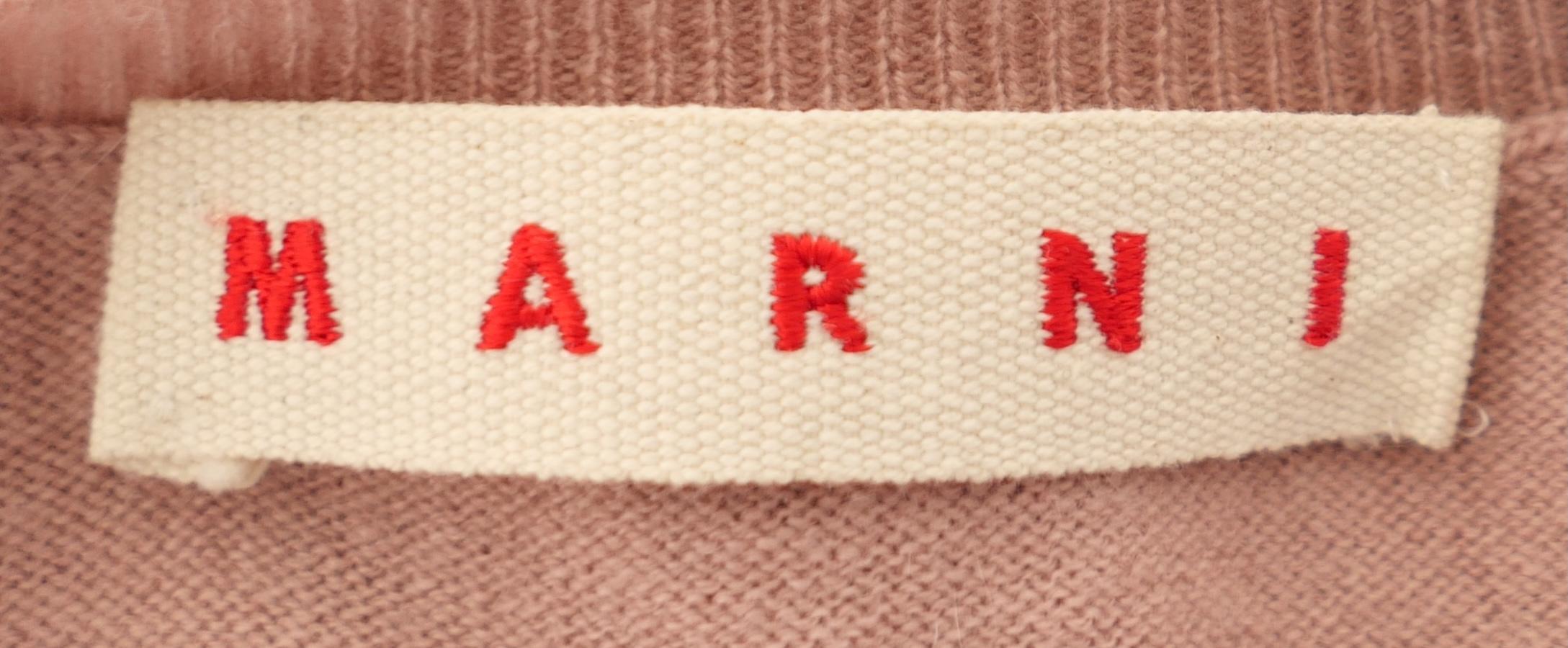 Cardigan en cachemire rose de Marni Pour femmes en vente