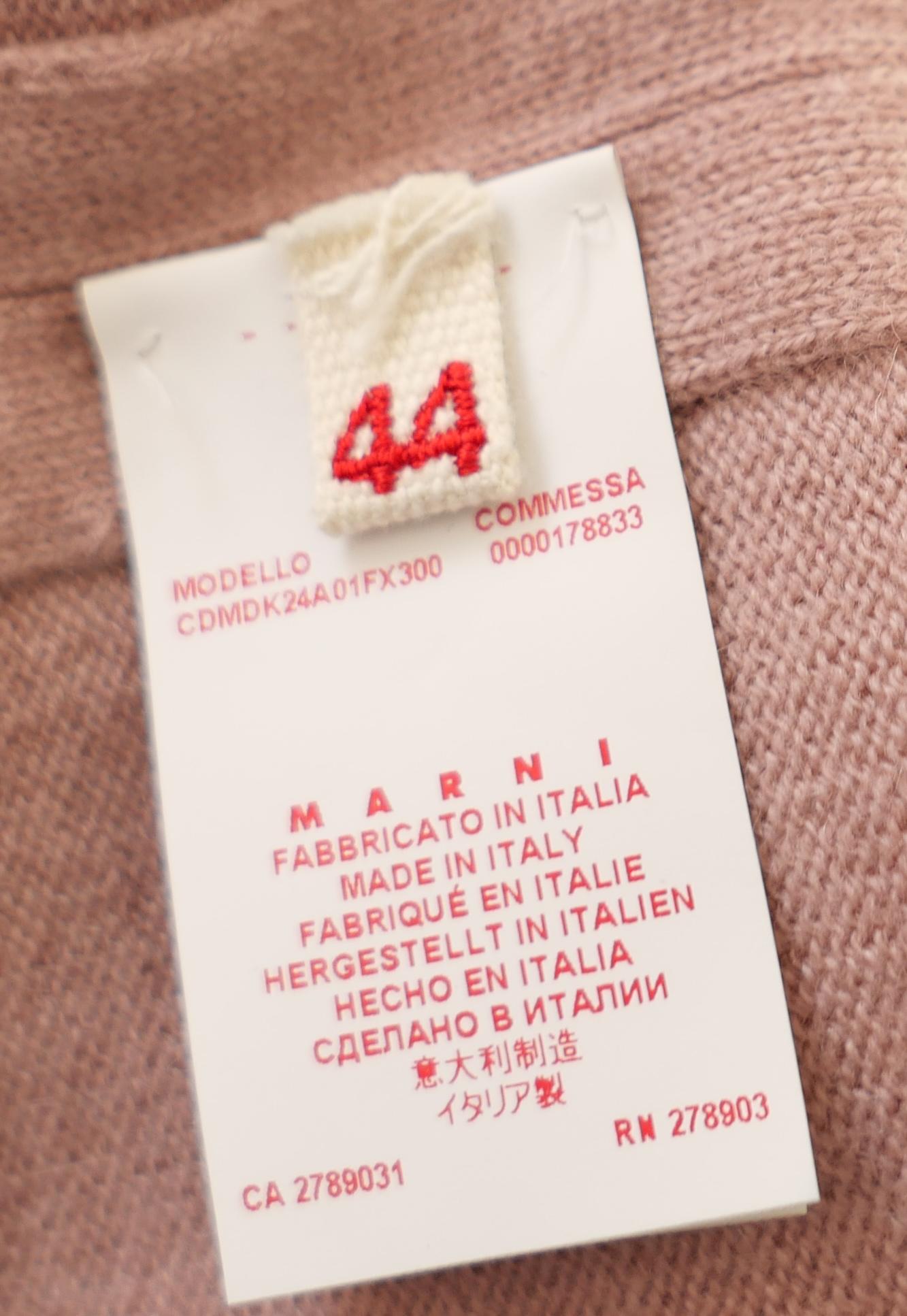 Cardigan en cachemire rose de Marni en vente 1